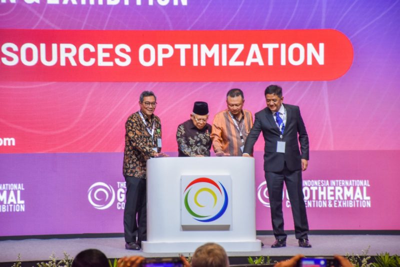 Wapres RIKH Ma'ruf Amin secara resmi membuka kegiatan IIGCE 2023 di Jakarta Rabu Rabu (20/9/2023).